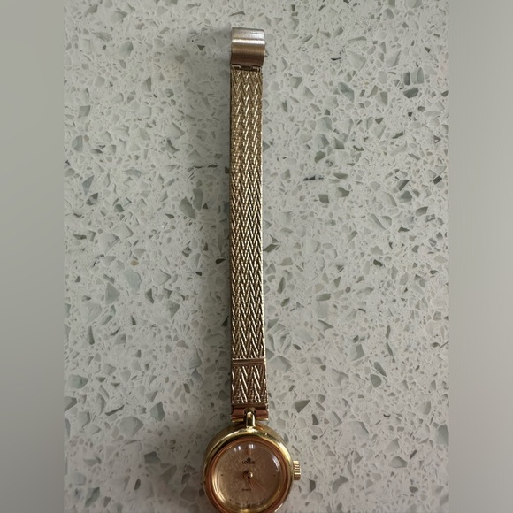 Vintage Gold Toned Lorus by Seiko Cocktail Watch Stainless Steel Back 1960's - Picture 7 of 11